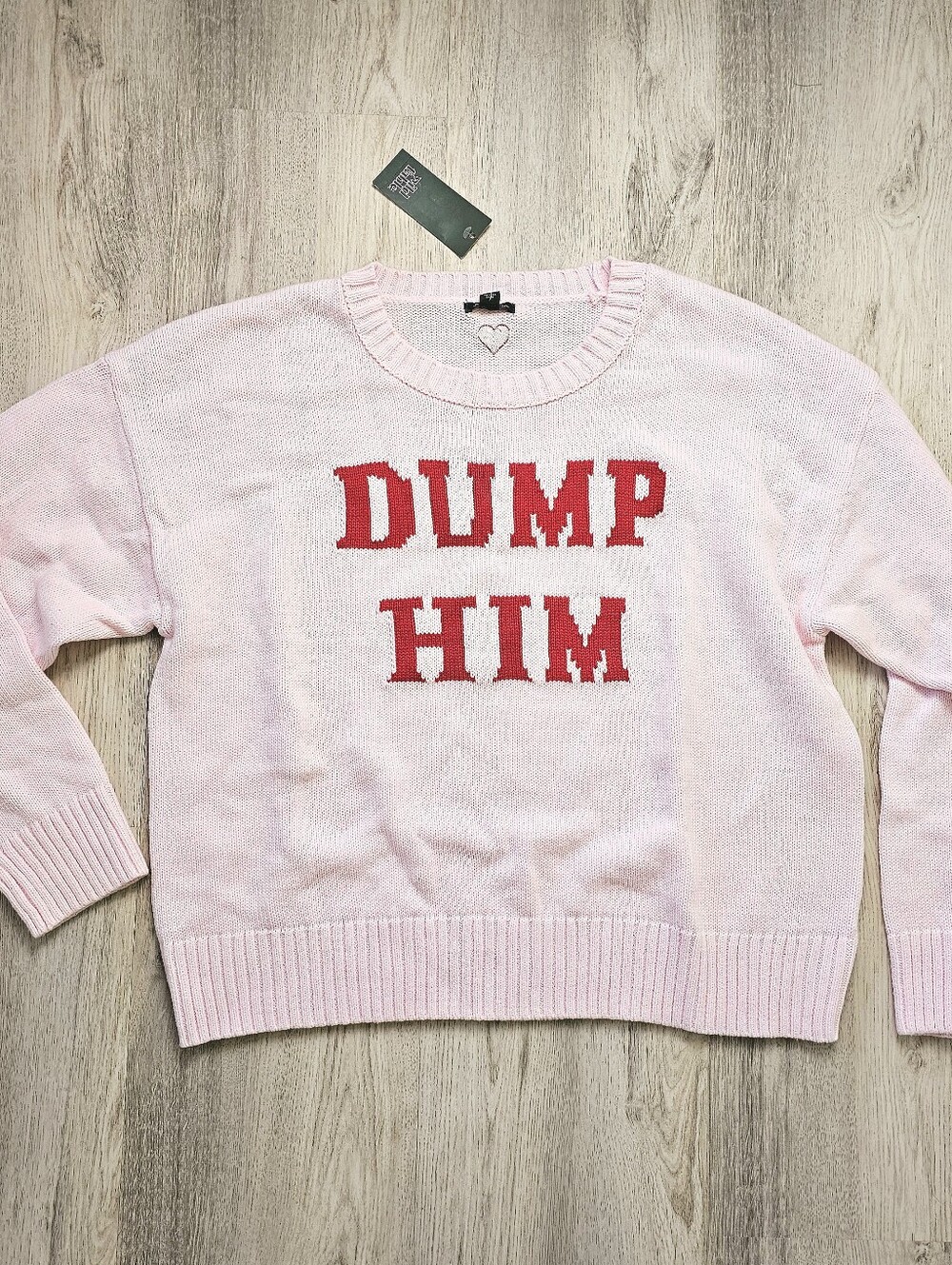 New Wild Fable 'Dump Him' Cotton Blend Crewneck Sweater